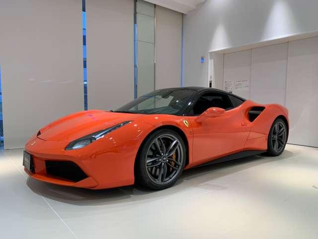 ４８８ＧＴＢ 　Ｆ１　ＤＣＴ　ＲｏｓｓｏＤｉｎｏ　ＬＥＤ付カーボン　Ｆプロテクション　２０インチ鍛造ダークペイントＡＷ　ゴールドブレーキキャリパー　スクーデリアフェラーリフェンダーエンブレム（9枚目）