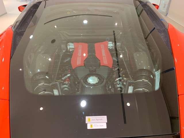 ４８８ＧＴＢ 　Ｆ１　ＤＣＴ　ＲｏｓｓｏＤｉｎｏ　ＬＥＤ付カーボン　Ｆプロテクション　２０インチ鍛造ダークペイントＡＷ　ゴールドブレーキキャリパー　スクーデリアフェラーリフェンダーエンブレム（24枚目）
