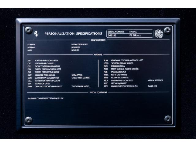 Ｆ８トリブート 　ＬＥＤ付カーボンステアリングホイール＋カーボンファイバードラーバーゾーン　２０インチ鍛造マットホイール　カーボンレーシングシート　サスペンションリフター　カーボン（センターコンソール　エンジンカバー）（37枚目）