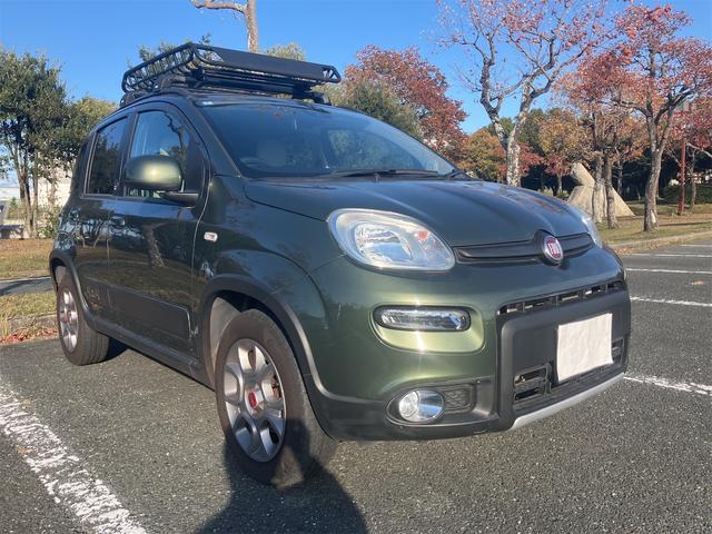 パンダ ４×４コンフォート　４ＷＤ　前後ドライブレコーダー　５速マニュアル車　ＥＴＣ　オートエアコン　リアプライバシーガラス　ルーフキャリア　純正アルミ　クラッチ交換済　シングルフライホイール（2枚目）