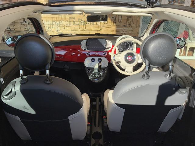 500C ツインエア ドルチェヴィータ ワンオーナー ベージュ幌 TEZZOスポーツマフラー 7インチユーコネクト カープレイ対応 バックカメラ ハーフレザーシート 純正16インチAW キセノンヘッドライト アイドリングストップ(23枚目)