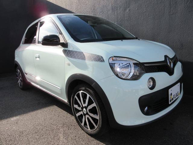 トゥインゴ ラ・パリジェンヌ パナソニック9インチナビTV バックカメラ 専用サイドストライプ 専用インテリアトリム レザー調×チェック柄コンビシート 前席シートヒーター 専用16AW LEDライト ETC ワンオーナー 禁煙車(10枚目)