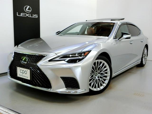 LS LS500h Iパッケージ レクサス認定中古車保証 ムーンルーフ 本革シート20インチランフラットタイヤ&アルミホイール サンルーフ LEDヘッドライト(4枚目)
