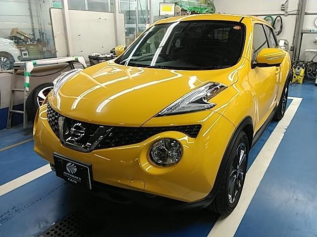 ジューク(日産) １５ＲＸ　アーバンセレクション　キーレス　フルセグ　ナビ＆ＴＶ　１７アルミホイール　エアバッグ　オートマ　フル装備　助手席エアバッグ　ＨＩＤヘッドライト　ＥＴＣ　バックカメラ　スマートキー 中古車画像