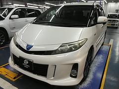 エスティマハイブリッド アエラス プレミアムエディション ワンオーナー キーレス フルセグ ナビ&TV 17アルミホイール 乗車定員7人 エアバッグ オートマ フル装備 HIDヘッドライト ETC バックカメラ スマートキー 中古車画像