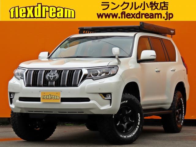 トヨタ ランドクルーザープラド ｔｘ ローン金利１ ９パーセント１２０回 ディーゼルターボ 純正電動ムーンルーフ 寒冷地仕様 クリアランスソナー ２インチアップ 459 8万円 令和3年 21年 愛知県 中古車 価格 Com