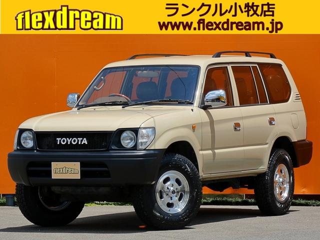 トヨタ ランドクルーザープラド ＴＸリミテッド　丸目フェイス　ペンドルトンコラボプレミアムシートカバー　ＦＤ－ｃｌａｓｓｉｃホイール　ＢＦＧｏｏｄｒｉｃｈＡＴＫＯ２　ウッドコンビハンドル　ライノラックルーフラック