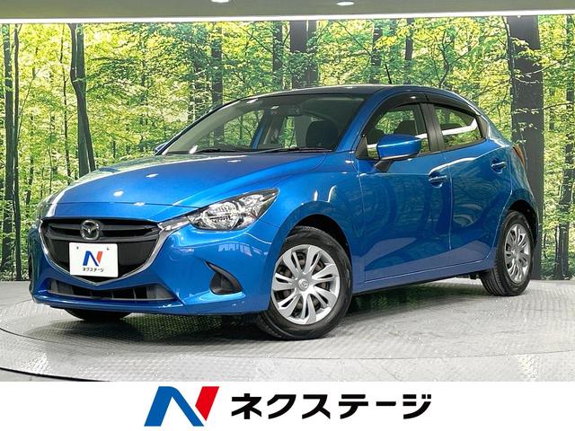 マツダ デミオ １３Ｃ　禁煙車　純正ＳＤナビ　バックカメラ　Ｂｌｕｅｔｏｏｔｈ再生　フルセグＴＶ　ＬＥＤヘッドライト　スマートキー　ドライブレコーダー　ステアリングスイッチ　盗難防止装置　アイドリングストップ