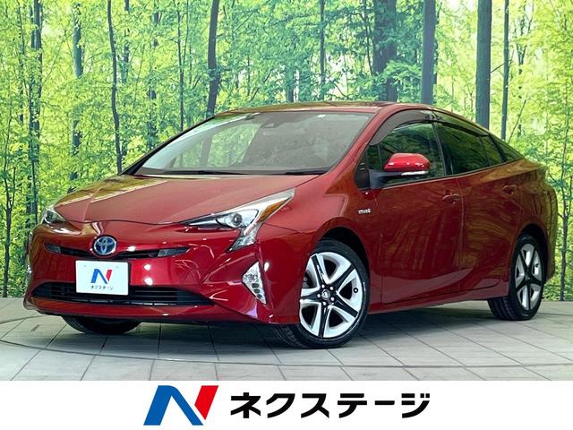 トヨタ プリウス Ａツーリングセレクション　トヨタセーフティセンス　禁煙車　純正ナビ　レーダクルーズ　バックカメラ　Ｂｌｕｅｔｏｏｔｈ再生　ＥＴＣ２．０　ＬＥＤヘッドライト　ＬＥＤフォグ　ドラレコ　レーンキープ　ブラインドスポットモニター