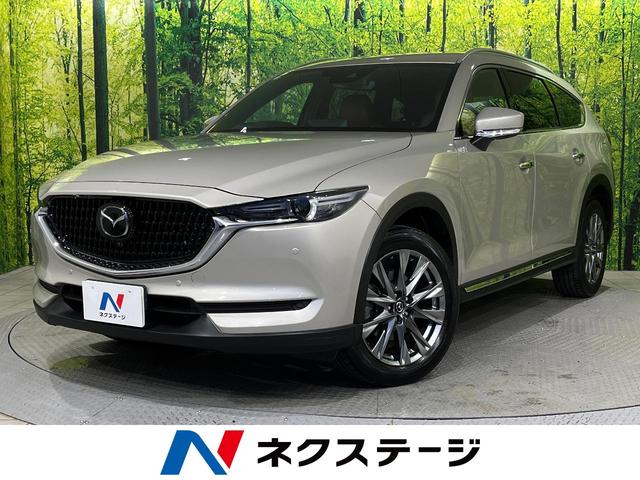 マツダ ＣＸ－８ ＸＤ　Ｌパッケージ　禁煙車　１０．２５型マツダコネクトナビ　全周囲カメラ　ブラインドスポットモニター　クリアランスソナー　赤革シート　ベンチレーションシート　ルーフレール　パワーバックドア　６人乗り　フルセグＴＶ　ＥＴＣ