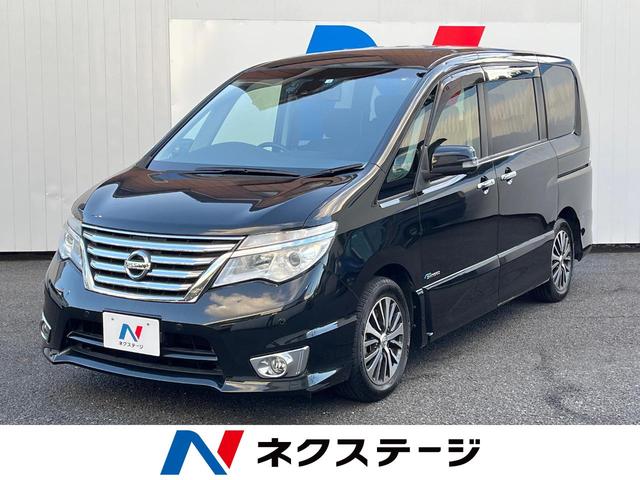 日産 セレナ ハイウェイスター　Ｖセレ＋セーフティＩＩ　ＳＨＶ　純正８インチナビ　全周囲カメラ　両側電動スライド　フルセグＴＶ　ｂｌｕｅｔｏｏｔｈ接続　リアエアコン　ＬＥＤヘッドライト　スマートキー　ＥＴＣ　革巻きステアリング　ドラレコ