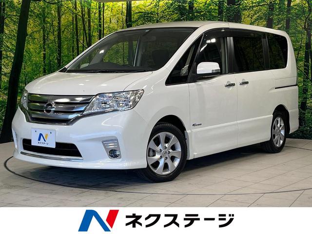 日産 セレナ ハイウェイスター　Ｓ－ハイブリッド　純正ＳＤナビフルセグ　両側電動スライドドア　禁煙車　Ｂｌｕｅｔｏｏｔｈ接続　バックカメラ　クルーズコントロール　ＥＴＣ　オートエアコン　スマートキー　純正１６インチアルミホイール　リアサンシェード