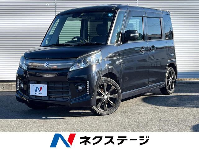 スズキ スペーシアカスタム ＸＳリミテッド　禁煙車　ＳＤナビ　両側電動スライドドア