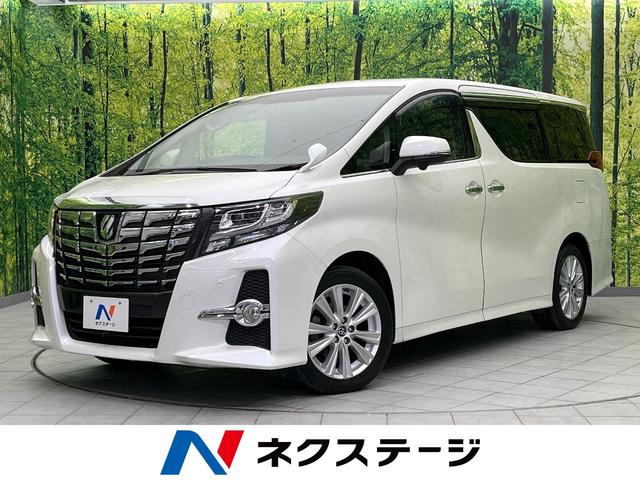 トヨタ アルファード ２．５Ｓ　純正９インチナビ　フリップダウンモニター　両側電動スライドドア　禁煙車　パラノミックビューモニター　バックカメラ　Ｂｌｕｅｔｏｏｔｈ再生　ＥＴＣ　ＬＥＤヘッド　ＬＥＤフォグ　ドライブレコーダー