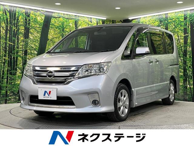 日産 セレナ ハイウェイスター　Ｖセレクション　両側電動ドア　ＡＬＰＩＮＥフリップダウンモニター　禁煙車　純正ナビ　バックカメラ　Ｂｌｕｅｔｏｏｔｈ再生　ＥＴＣ　クルーズコントロール　純正１６インチアルミホイール　オートエアコン　オートライト