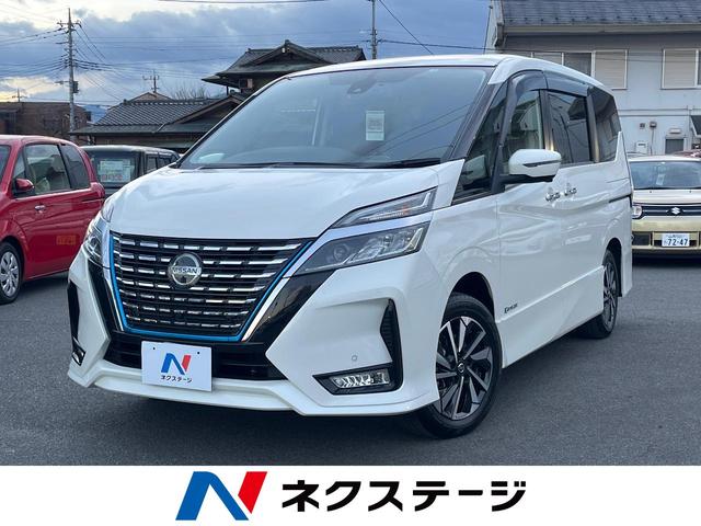 日産 セレナ ｅ－パワー　ハイウェイスターＶ　純正１０型ナビ　禁煙車　ハンズフリー両側電動ドア　アラウンドビュー　インテリジェントルームミラー　フルセグＴＶ　Ｂｌｕｅｔｏｏｔｈ再生　インテリキー　ＬＥＤヘッド　クリアランスソナー　ＥＴＣ