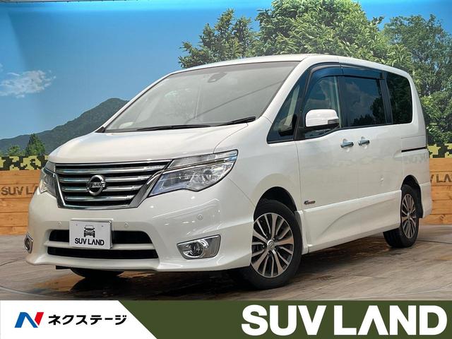 日産 セレナ ハイウェイスター　Ｖセレ＋セーフティＩＩ　ＳＨＶ　純正ＳＤナビ　全周囲カメラ　エマージェンシーブレーキサポート　電動スライドドア　レーンアシスト　Ｂｌｕｅｔｏｏｔｈ接続　フルセグＴＶ　ＥＴＣ　クリアランスソナー　オートエアコン　オートライト