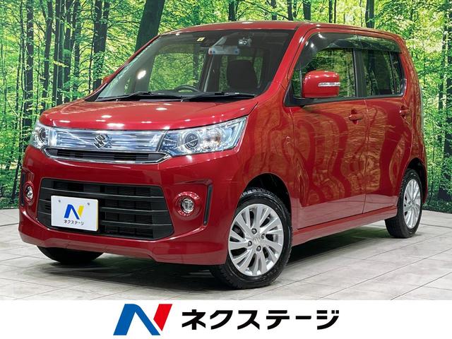 スズキ ワゴンＲスティングレー Ｘ　４ＷＤ　禁煙車　衝突軽減装置　ＨＤＤナビ　バックカメラ　前席シートヒーター　Ｂｌｕｅｔｏｏｔｈ　フルセグ　ＨＩＤヘッドライト　ドライブレコーダー　スマートキー　オートライト　オートエアコン