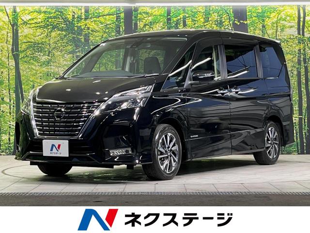 セレナ ハイウェイスターＶ　衝突軽減　純正１０型ＳＤナビ　両側電動スライドドア　全周囲カメラ　ＥＴＣ　フルセグ　ＬＥＤヘッド　クルーズコントロール　ドラレコ　コーナーセンサー　車線逸脱警報　スマートキー　オートエアコン（1枚目）