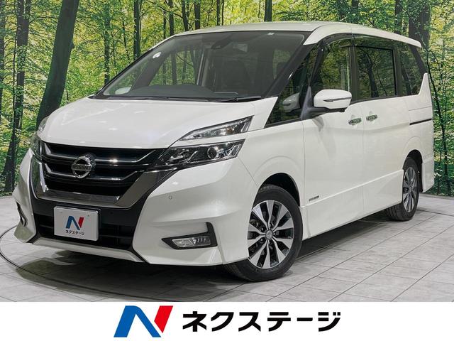 日産 セレナ ハイウェイスター　ＶセレクションＩＩ　純正９型ナビ　アラウンドビュー　プロパイロット　エマージェンシーブレーキ　ハンズフリー両側電動スライド　リアオートエアコン　Ｂｌｕｅｔｏｏｔｈ　ＥＴＣ　ドラレコ　ＬＥＤヘッドランプ　純正１６アルミ