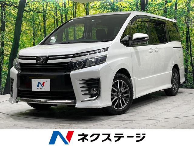 トヨタ ヴォクシー ＺＳ　ＡＬＰＩＮＥ後席モニター　ＳＤナビ　両側電動スライドドア　禁煙車　バックカメラ　ＥＴＣ　ＬＥＤヘッドライト　フルセグ　Ｂｌｕｅｔｏｏｔｈ再生　リアオートエアコン　スマートキー　純正１６インチアルミ