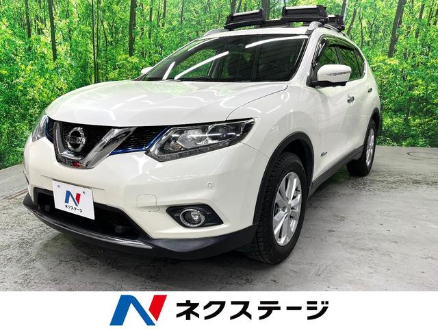 日産 エクストレイル ２０Ｘ　ハイブリッド　エマージェンシーブレーキＰ　メーカーＳＤナビ　サンルーフ　ルーフレール　４ＷＤ　エマージェンシーブレーキ　全周囲カメラ　レーンアシスト　パークアシスト　ＬＥＤ　オートライト　スマートキー　電動リアゲート　クルーズコントロール