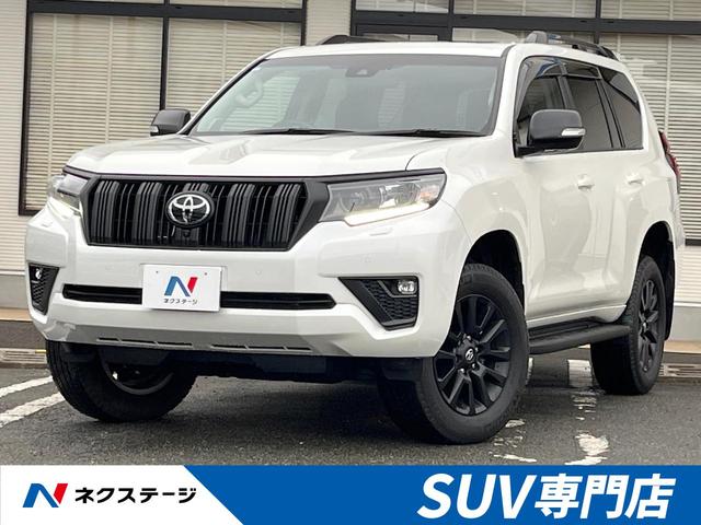 トヨタ ランドクルーザープラド ＴＸ　Ｌパッケージ　マットブラックエディション　禁煙車　４ＷＤ　７人乗り　ムーンルーフ　９型ディスプレイオーディオ　全周囲カメラ　ブラインドスポットモニター　プリクラッシュセーフティ　レーダークルーズコントロール　シートベンチレーション　ＥＴＣ