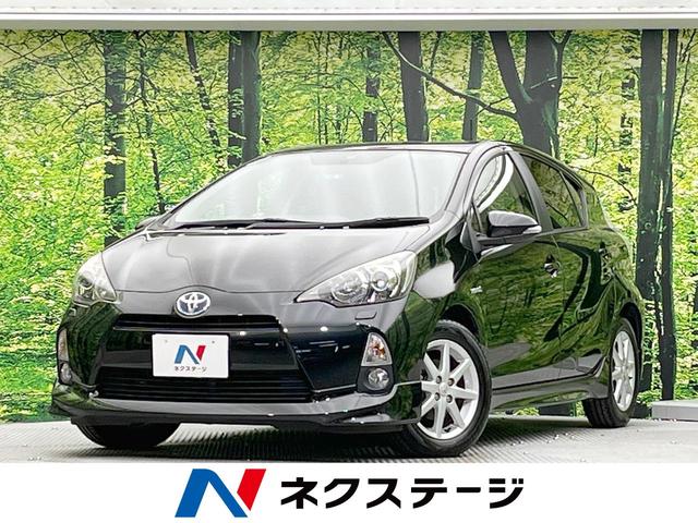 アクア(トヨタ) Ｇブラックソフトレザーセレクション　禁煙車　ＳＤナビ　純正オプションアルミホイール　Ｂｌｕｅｔｏｏｔｈ再生　ＥＴＣ　ブラック合皮レザーシート 中古車画像