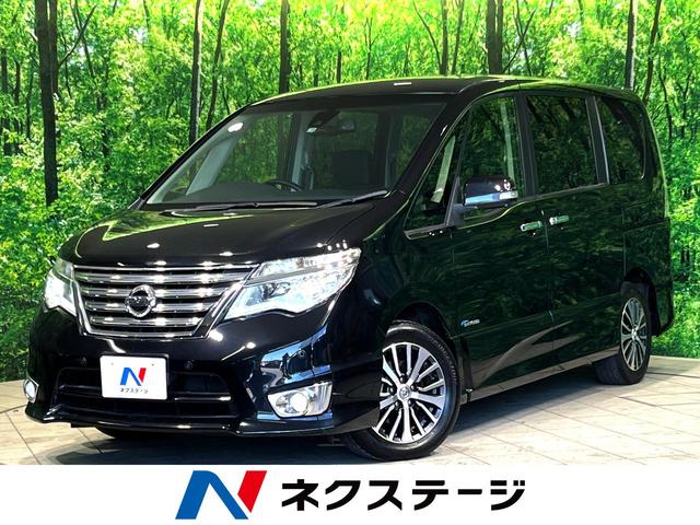 日産 セレナ ハイウェイスター　Ｖセレ＋セーフティＩＩ　ＳＨＶ　純正８型ナビ　フリップダウンモニター　アラウンドビューモニター　エマージェンシーブレーキ　両側電動スライドドア　クルーズコントロール　ＬＥＤヘッドライト　ドラレコ　ＥＴＣ　スマートキー