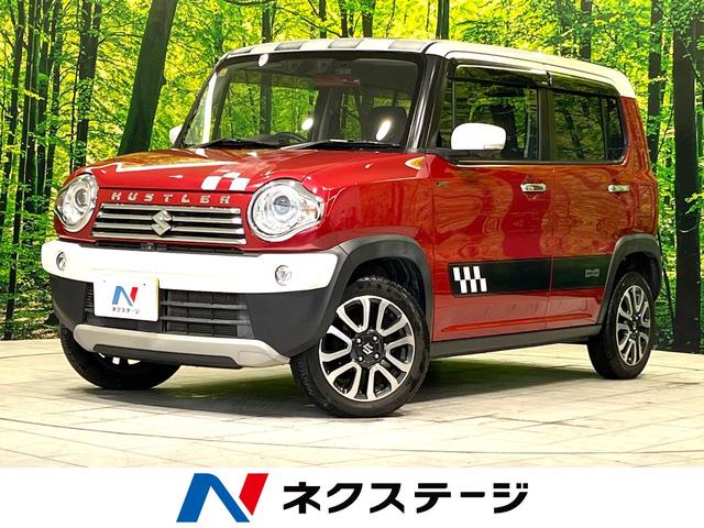 スズキ ハスラー ＪスタイルＩＩ　禁煙車　メーカーオプションナビ　デュアルカメラブレーキサポート　全周囲カメラ　前席シートヒーター　１５インチアルミホイール　ＨＩＤヘッドライト　革調シートカバー　オートエアコン　ＥＴＣ　スマートキー