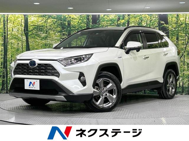 トヨタ ＲＡＶ４ ハイブリッドＧ　４ＷＤ　純正９インチナビ　セーフティセンス　禁煙車　レーダークルーズコントロール　バックカメラ　Ｂｌｕｅｔｏｏｔｈ再生　フルセグＴＶ　ＥＴＣ　シートヒーター　メモリ機能付パワーシート