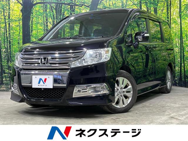 ホンダ ステップワゴンスパーダ Ｚ　禁煙車　ＨＤＤナビ　バックカメラ　フリップダウン　両側電動スライドドア　純正１６インチアルミホイール　ＨＩＤヘッドライト　スマートキー　電動格納ミラー　３列シート　ＥＴＣ