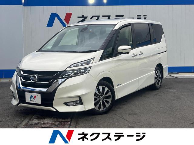 沖縄県の中古車ならセレナ ハイウェイスター　Ｖセレクション　禁煙車　純正ＳＤナビ　アラウンドビューモニター　両側パワースライドドア　インテリジェントエマージェンシーブレーキ　プロパイロット　フリップダウンモニター　ＬＥＤヘッドライト　スマートキー