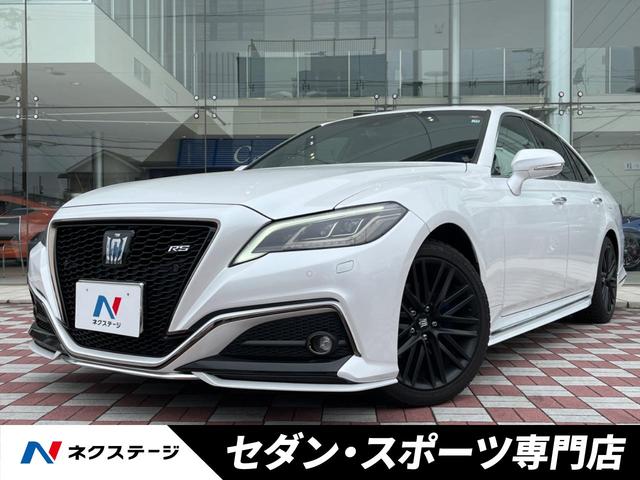 トヨタ クラウンハイブリッド ＲＳ　リミテッドＩＩ　セーフティセンス　ブラインドスポットモニター　３眼ＬＥＤヘッド　黒革　シートベンチレーション　全イージークローザー　純正１８インチマットブラック塗装アルミ　ステアリングヒーター　ドライブモードセレクト