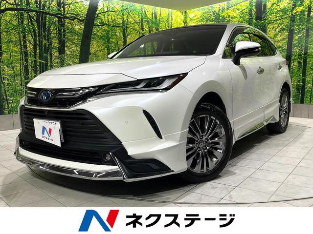 トヨタ ハリアーハイブリッド Ｚ　調光パノラマルーフ　モデリスタエアロ　１２．５型メーカーオプションナビ　禁煙車　ＪＢＬサウンド　パノラミックビュー　レーダークルーズ　スマートキー　Ｂｌｕｅｔｏｏｔｈ再生　デジタルインナーミラー