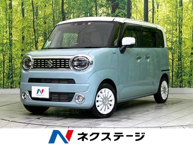 スズキ ワゴンＲスマイル ハイブリッドＸ　禁煙車　２トーンカラー　衝突軽減装置　両側電動スライドドア　純正ＳＤナビ　全周囲カメラ　Ｂｌｕｅｔｏｏｔｈ接続　ＥＴＣ　ドラレコ　クリアランスソナー　シートヒーター　ＬＥＤヘッド　ＬＥＤフォグ