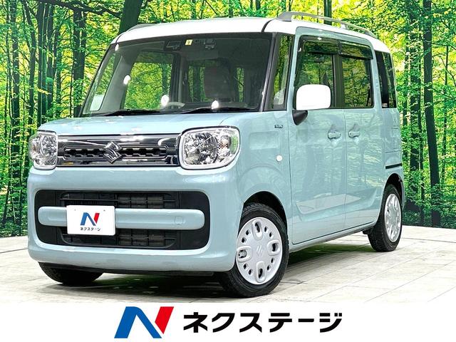 スズキ スペーシア ハイブリッドＸ　両側電動スライドドア　デュアルセンサーブレーキサポート　禁煙車　純正ナビ　バックカメラ　ＥＴＣ　シートヒーター　ドラレコ　踏み間違い防止　オートマチックハイビーム　車線逸脱警報　先行車発進お知らせ