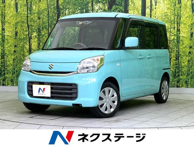 スズキ スペーシア Ｘ　禁煙車　スズキセーフティサポート　ＳＤナビ　バックカメラ　片側パワースライドドア　フルセグＴＶ　Ｂｌｕｅｔｏｏｔｈ再生　シートヒーター　車線逸脱機能　アイドリングストップ　ＥＴＣ　スマートキー