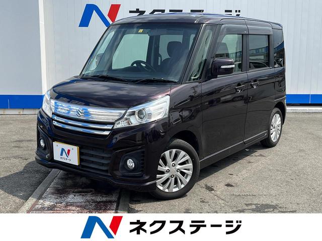 沖縄県の中古車ならスペーシアカスタム ＧＳ　禁煙車　ＳＤナビ　電動スライドドア　Ｂｌｕｅｔｏｏｔｈ再生　フルセグ　シートヒーター　オートライト　オートエアコン　ＨＩＤヘッドライト　スマートキー　アイドリングストップ