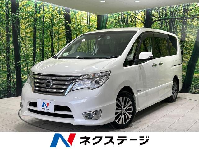 日産 セレナ ハイウェイスターＧ　Ｓ－ハイブリッド　ＳＤナビ　両側パワースライドドア　エマージェンシーブレーキ　禁煙車　クルーズコントロール　車線逸脱警報　リアオートエアコン　オートライト　スマートキー　純正１６インチアルミホイール　ＥＴＣ