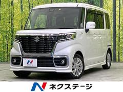 スズキ　スペーシアカスタム　ハイブリッドＧＳ　禁煙車　７インチＳＤナビ　セーフティサポート