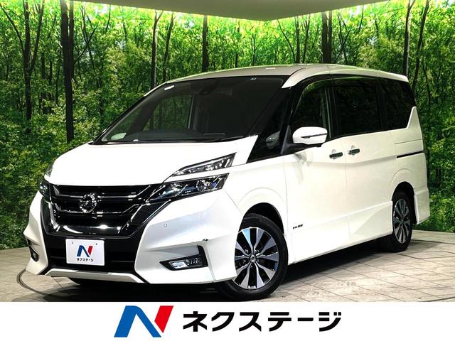 日産 セレナ ハイウェイスター　ＶセレクションＩＩ　セーフティパックＢ　純正９型ナビ　後席モニター　全周囲カメラ　ハンズフリー両側電動ドア　プロパイロット　衝突軽減ブレーキ　リアオートエアコン　デジタルインナーミラー　コーナーセンサー　禁煙車