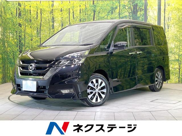 日産 セレナ ハイウェイスター　ＶセレクションＩＩ　純正９型ナビ　後席モニター　全周囲カメラ　衝突軽減　両側電動スライドドア　禁煙車　ＬＥＤヘッドライト　クリアランスソナー　クルコン　ＥＴＣ　オートライト　オートエアコン　スマートキー