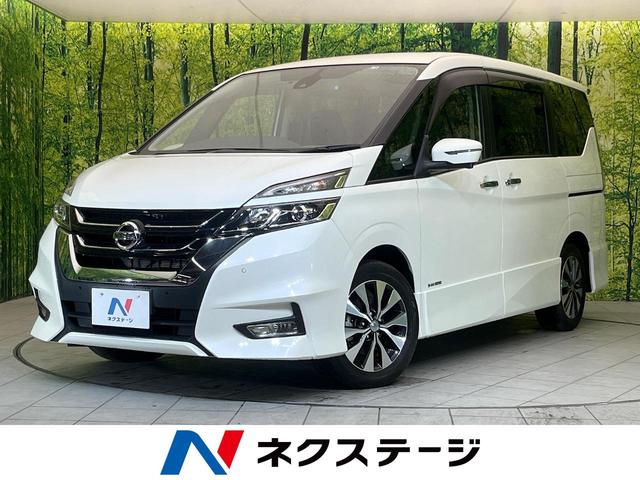 日産 セレナ ハイウェイスター　ＶセレクションＩＩ　ハイブリッド　ハンズフリー両側電動スライドドア　インテリジェントエマージェンシーブレーキ　禁煙車　純正ナビ　アラウンドビュー　Ｂｌｕｅｔｏｏｔｈ再生　フルセグ　ＥＴＣ　ＬＥＤヘッドライト　スマートキー