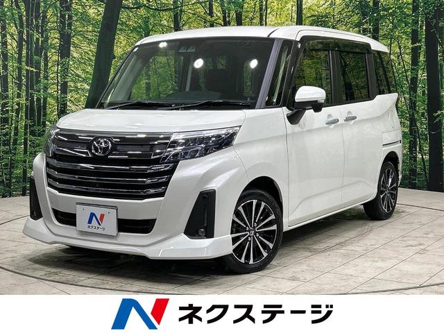 トヨタ ルーミー カスタムＧ－Ｔ　禁煙車　パノラミックビューモニター　純正ナビ　スマートアシスト　両側電動スライドドア　クリアランスソナー　ＬＥＤヘッドランプ　ＬＥＤフォグ　純正１５インチアルミ　スマートキー　キーレス　ＥＴＣ