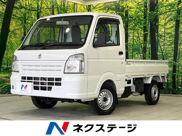 スズキ ＫＣエアコン・パワステ　パートタイム４ＷＤ　５ＭＴ　３方開荷台　エアコン　オーディオ　パワーステアリング　禁煙車　ドアバイザー　ライトレベライザー　衝突安全ボディ　スペアタイヤ　アクセサリーソケット