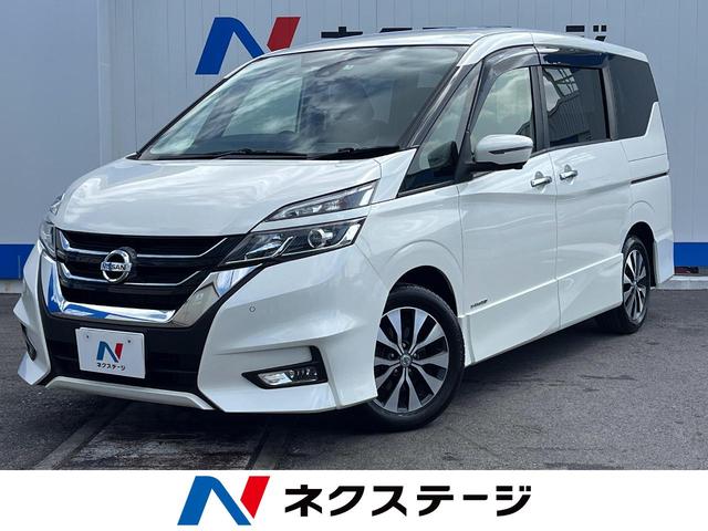 沖縄県の中古車ならセレナ ハイウェイスター　ＶセレクションＩＩ　禁煙車　プロパイロット　純正９インチナビ　全周囲カメラ　両側電動　ドライブレコーダー　クリアランスソナー　パークアシスト　アイドリングストップ　車線逸脱警報　ｂｌｕｅｔｏｏｔｈ接続　電動格納ミラー