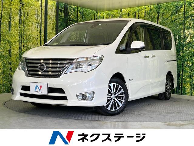 日産 セレナ ハイウェイスターＳ－ＨＶアドバンスドセーフティパック　禁煙車　純正８型ナビ　フリップダウンモニター　全周囲カメラ　ＥＴＣ　ドライブレコーダー　衝突軽減　ＬＥＤヘッドライト　オートエアコン　プッシュスタート