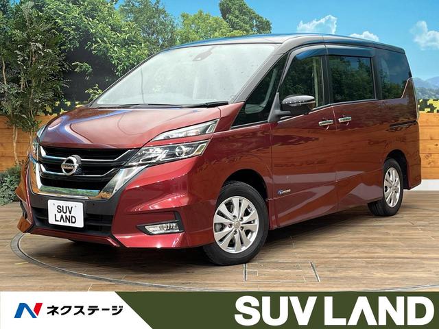 日産 セレナ ハイウェイスター　Ｖセレクション　４ＷＤ　純正９型ナビ　後席モニター　全周囲カメラ　セーフティパックＡ　ハンズフリー両側電動ドア　クリアランスソナー　ＥＴＣ　Ｂｌｕｅｔｏｏｔｈ　フルセグＴＶ　ＬＥＤヘッドライト　クルーズコントロール