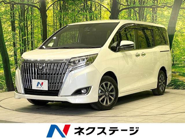 トヨタ エスクァイア Ｇｉ　プレミアムパッケージ　後期　純正９型ナビ　セーフティセンス　両側電動スライドドア　前席シートヒーター　ＬＥＤヘッドライト　バックカメラ　ＥＴＣ　クルーズコントロール　オートエアコン　ハーフレザーシート　純正１５インチＡＷ